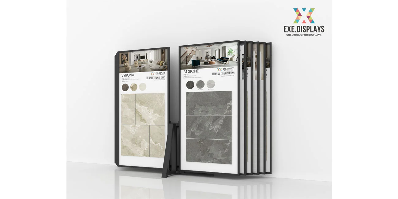 Showcasing Elegance: The Art of Floor Tiles Display Racks.