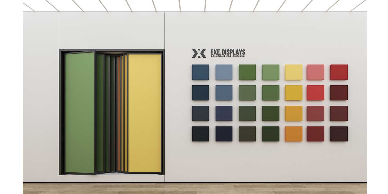 Paints and Wall Covering Sliding Displays