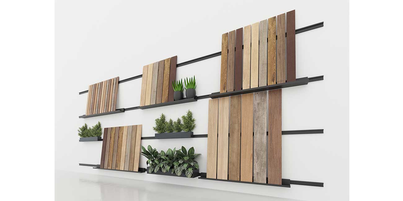 W7 Wall Display For Timber Samples