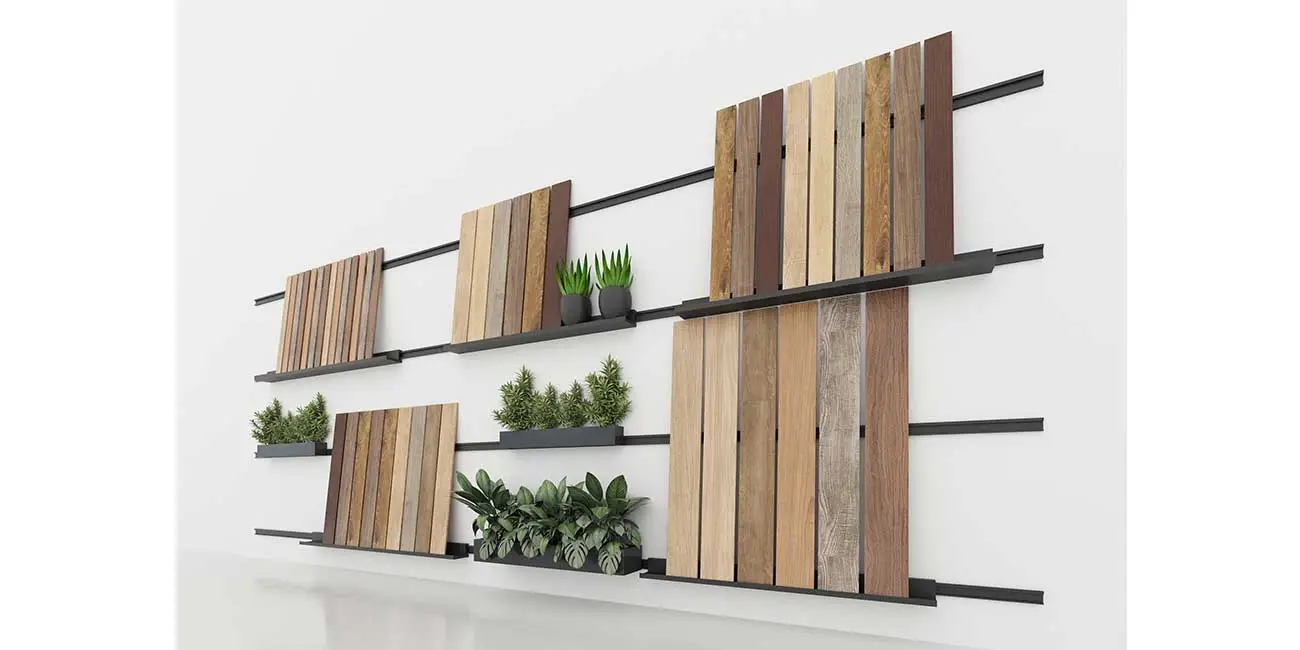 How to Hang the Tile Display Rack on the Wall?